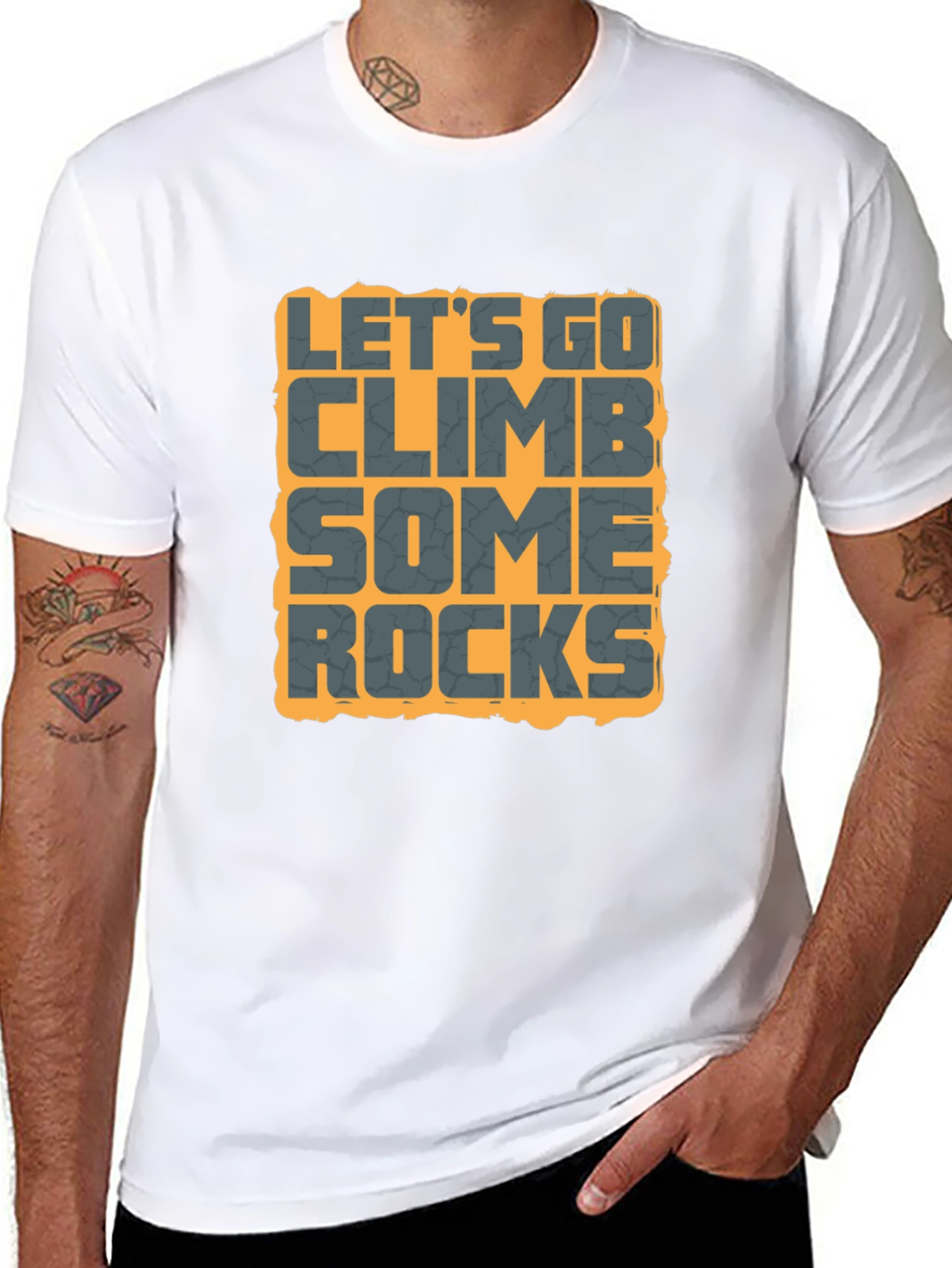 Lets Go Climb Some Rocks Graphic Tee