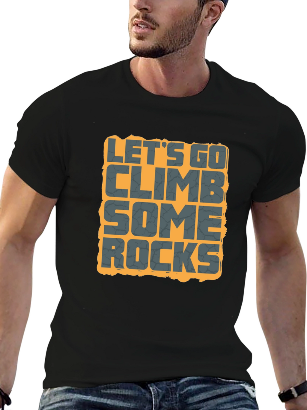Lets Go Climb Some Rocks Graphic Tee