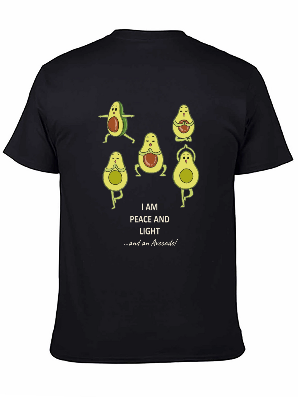Yoga Avocado T-Shirt - Peace and Light