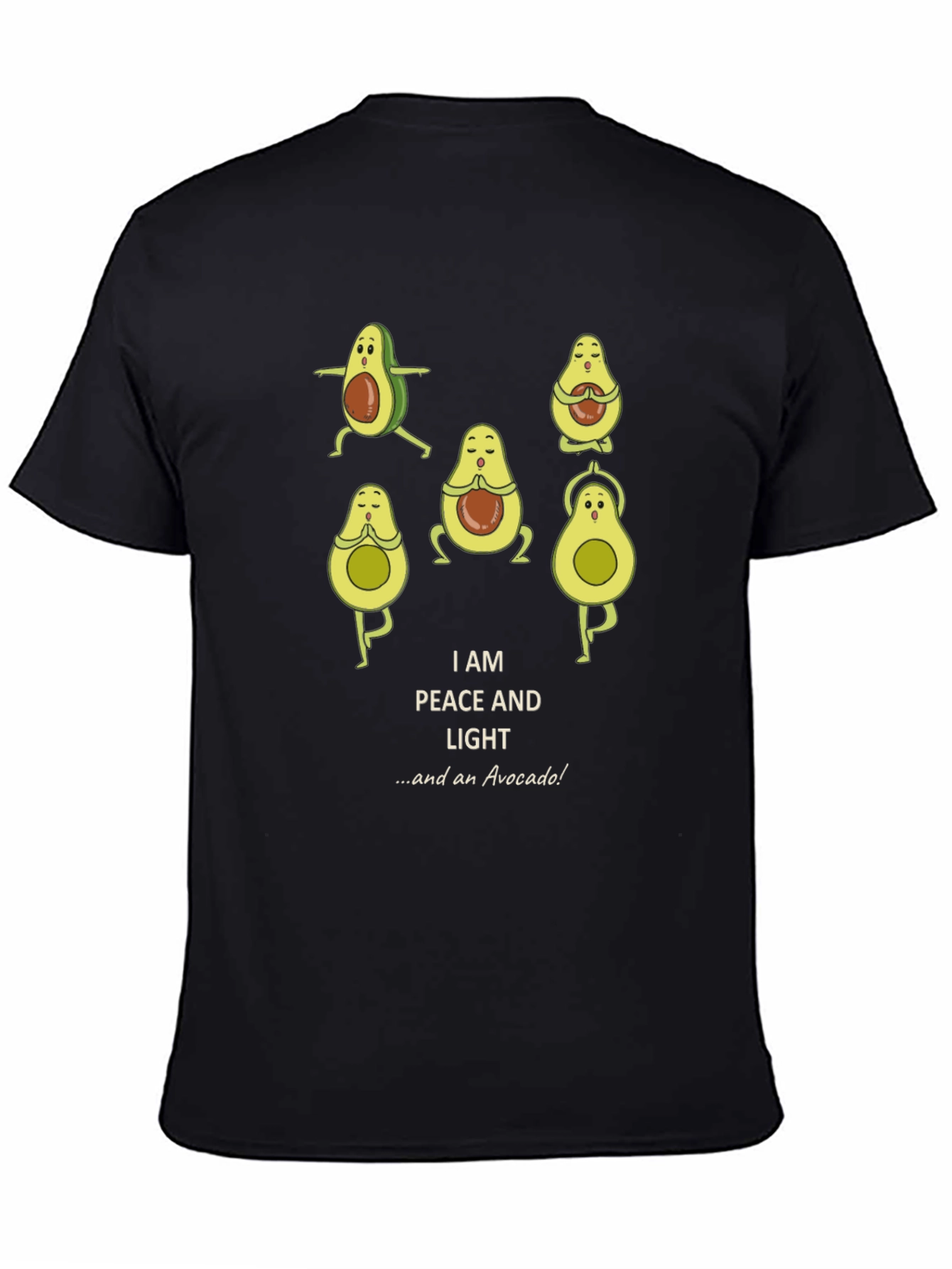 Yoga Avocado T-Shirt - Peace and Light