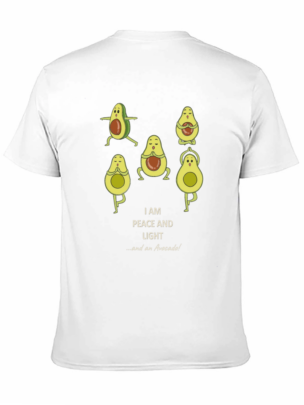 Yoga Avocado T-Shirt - Peace and Light