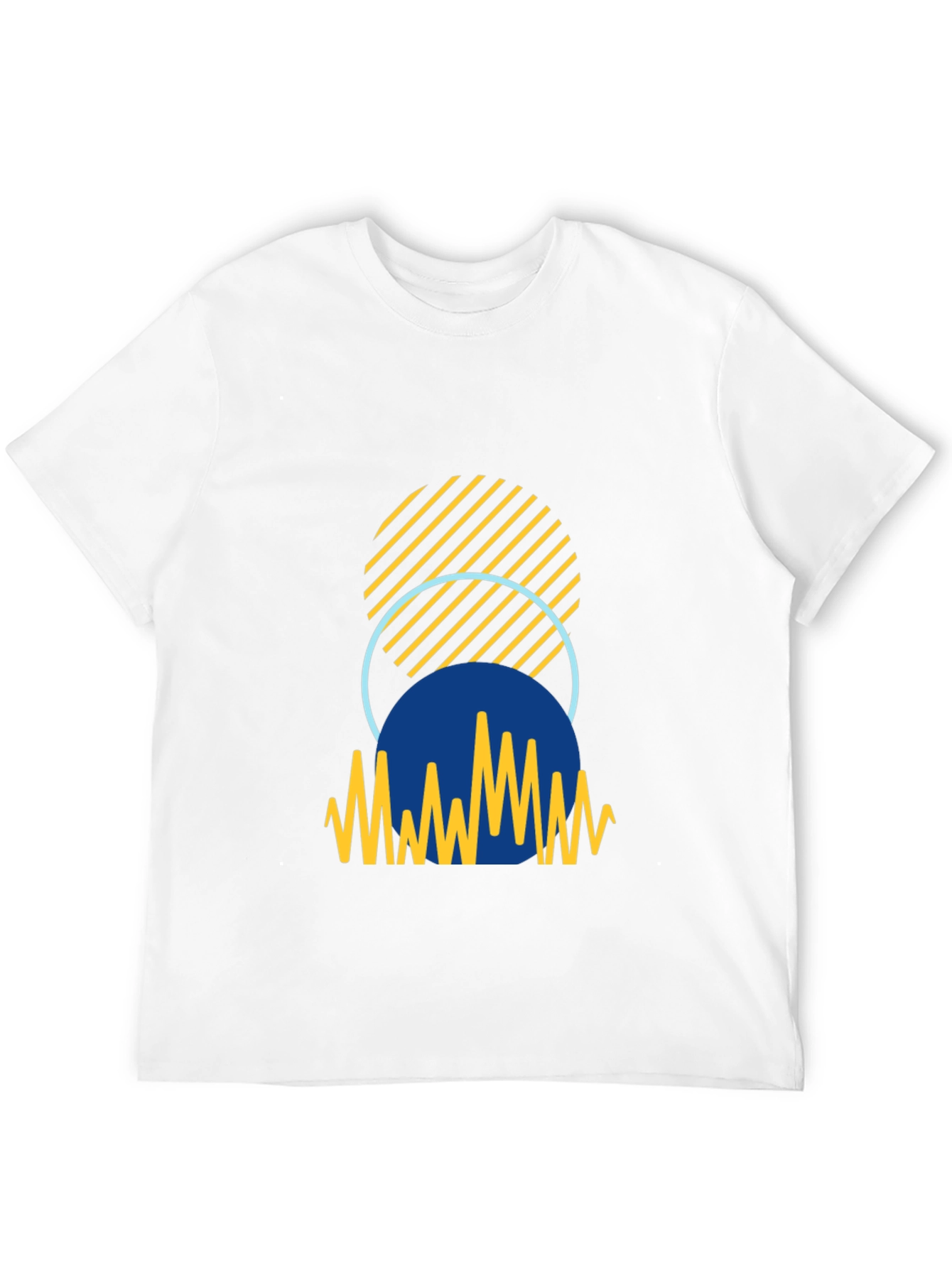 Abstract Graphic Black T-Shirt