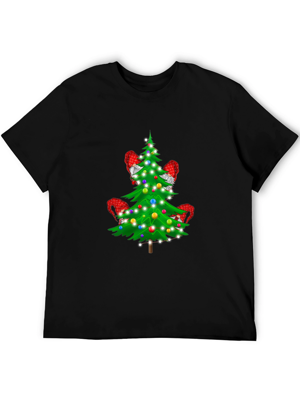 Gnome Christmas Tree T-Shirt - Holiday Apparel