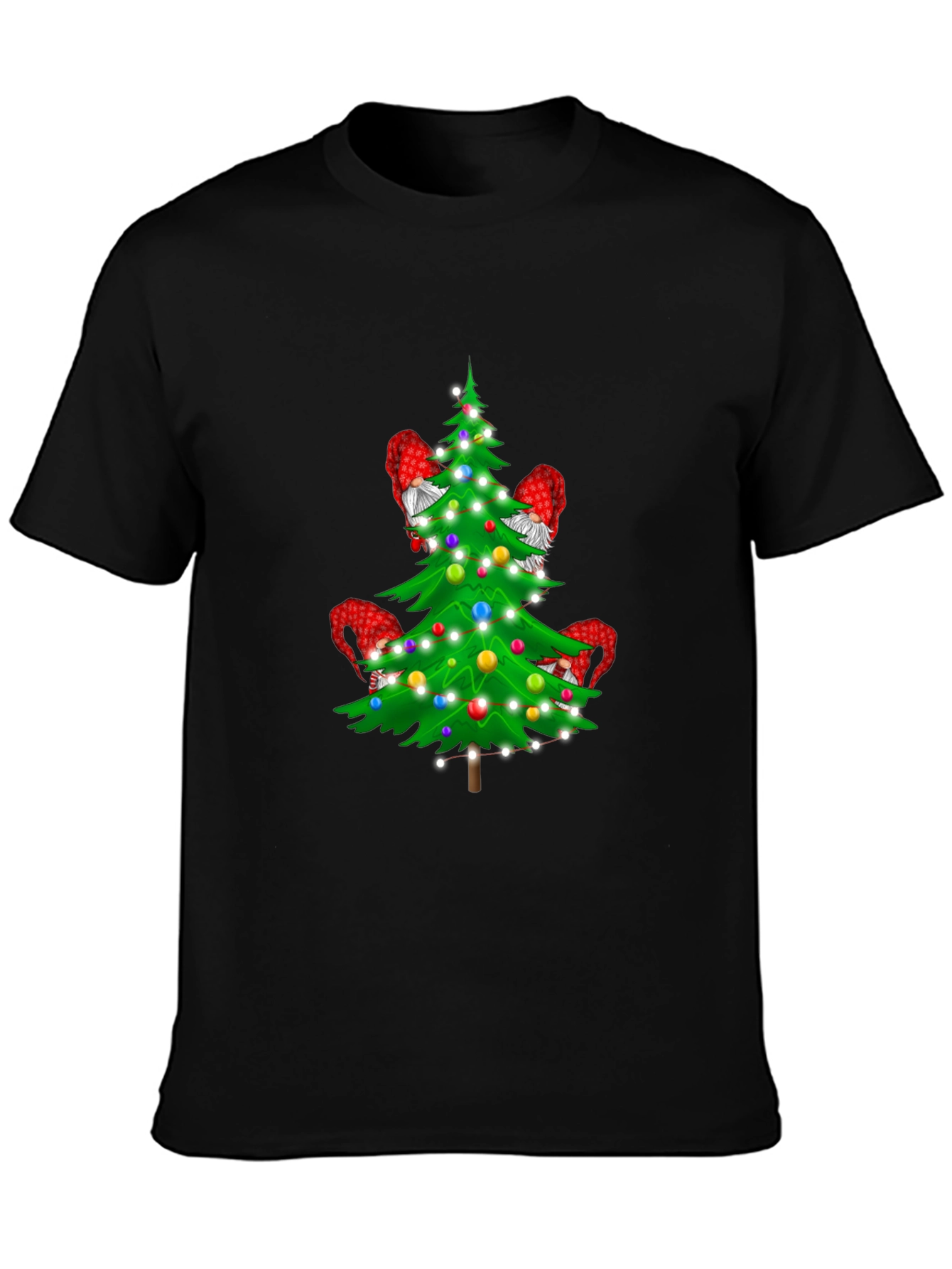 Gnome Christmas Tree T-Shirt - Holiday Apparel