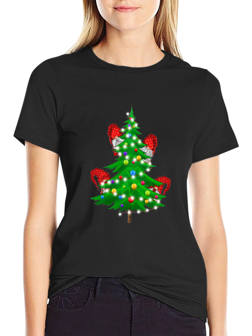 Gnome Christmas Tree T-Shirt - Holiday Apparel