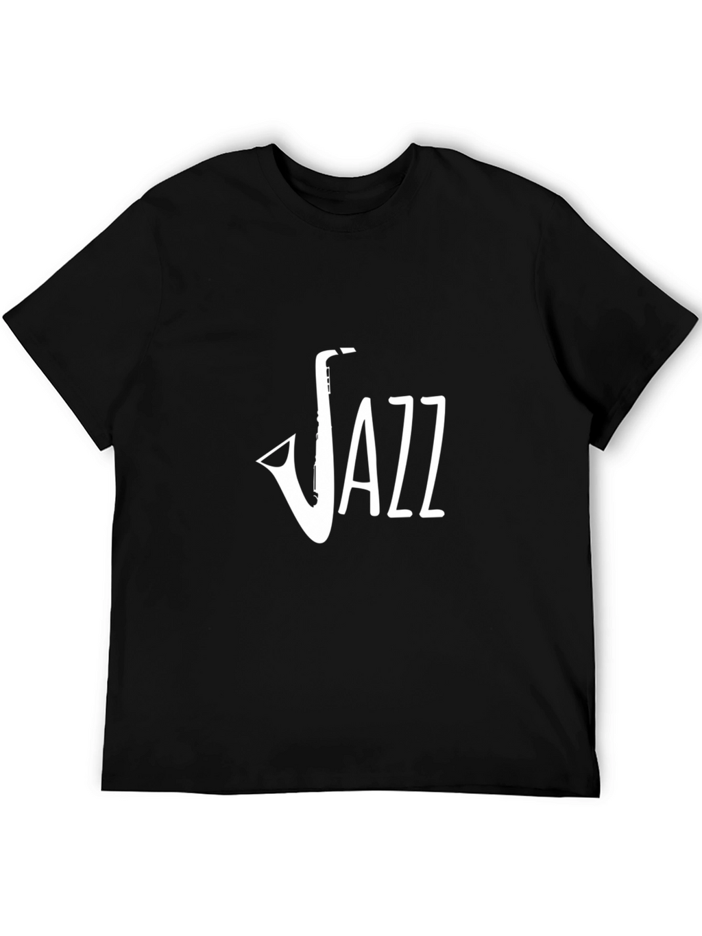 Jazz Saxophone Graphic Black T-Shirt