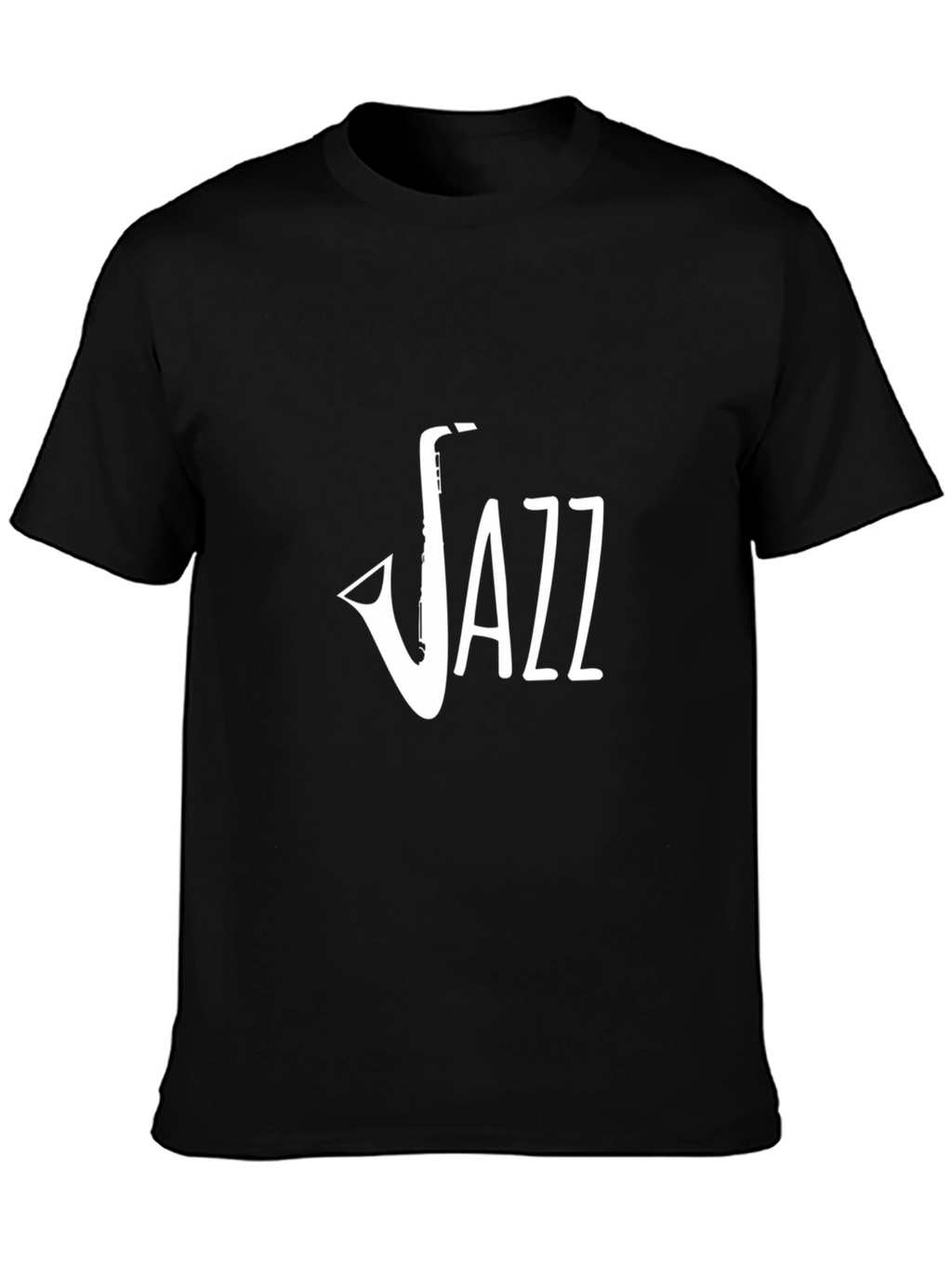 Jazz Saxophone Graphic Black T-Shirt