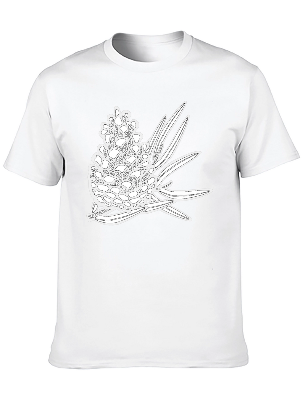 Banksia Print Black T-Shirt