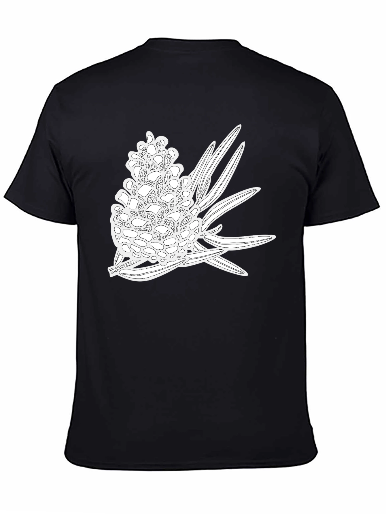 Banksia Print Black T-Shirt
