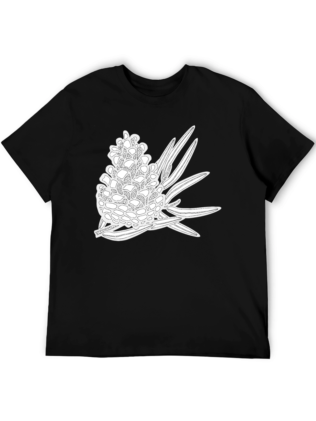 Banksia Print Black T-Shirt
