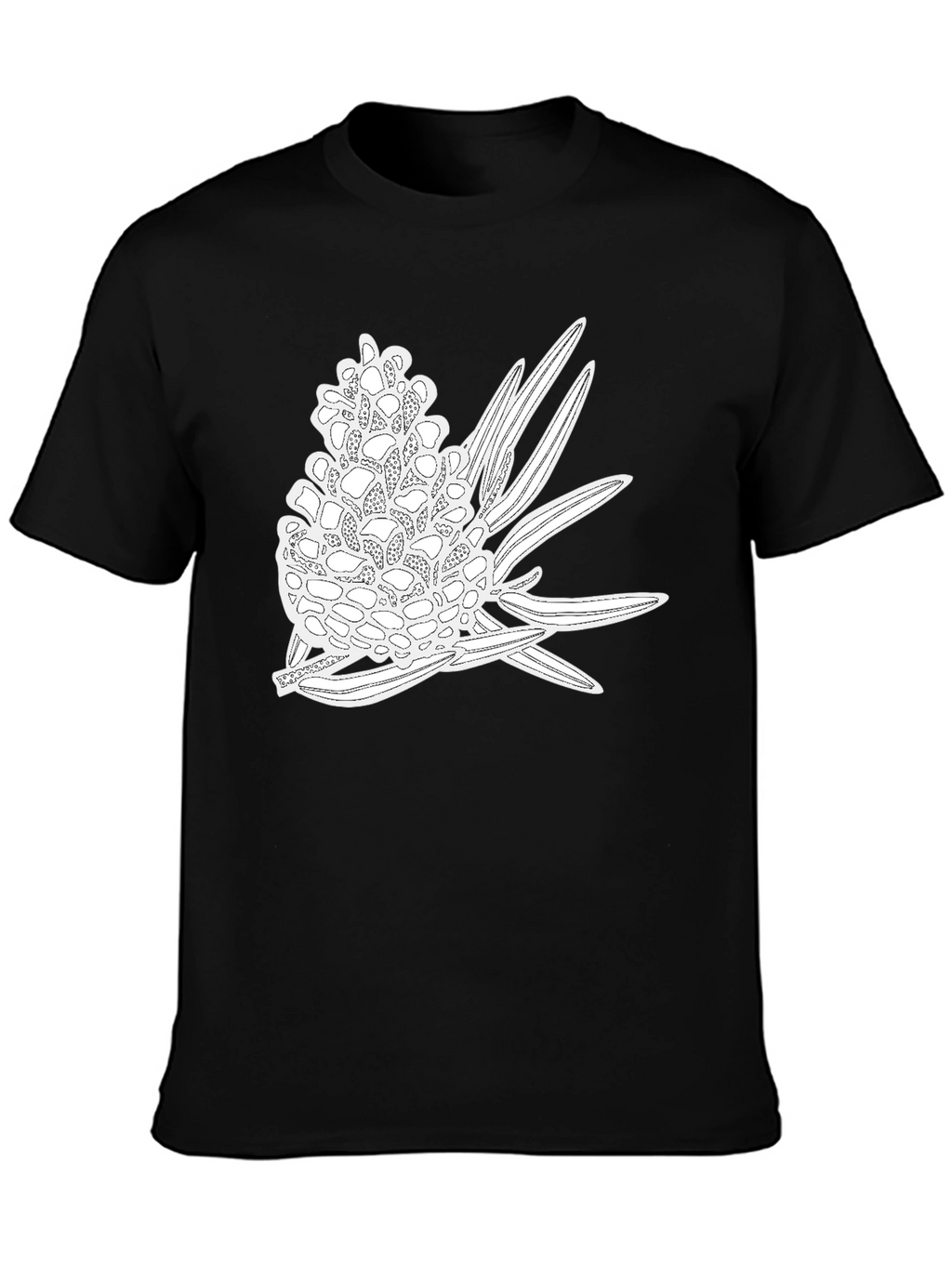 Banksia Print Black T-Shirt