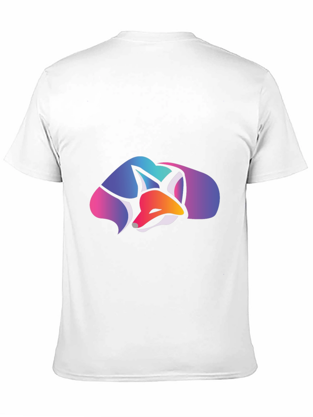 Geometric Fox Graphic Tee - Stylish Casual Comfort