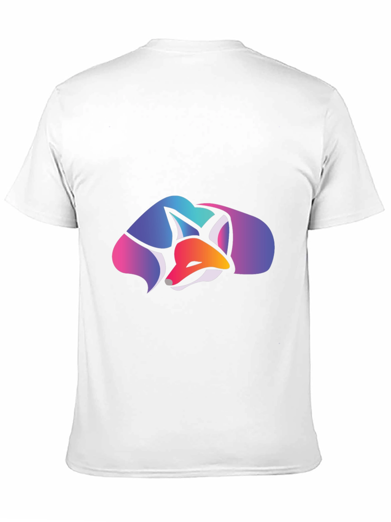 Geometric Fox Graphic Tee - Stylish Casual Comfort