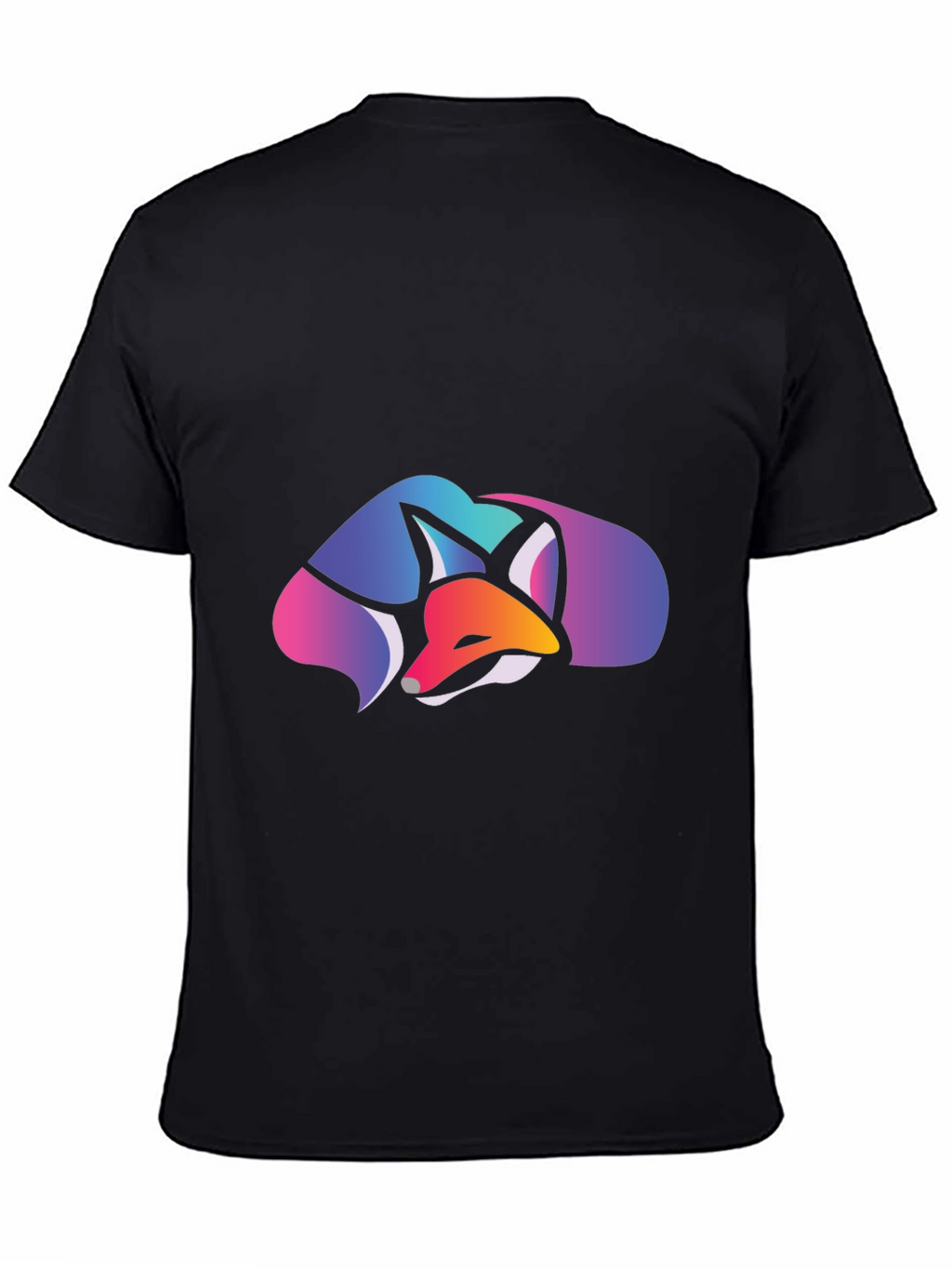 Geometric Fox Graphic Tee - Stylish Casual Comfort