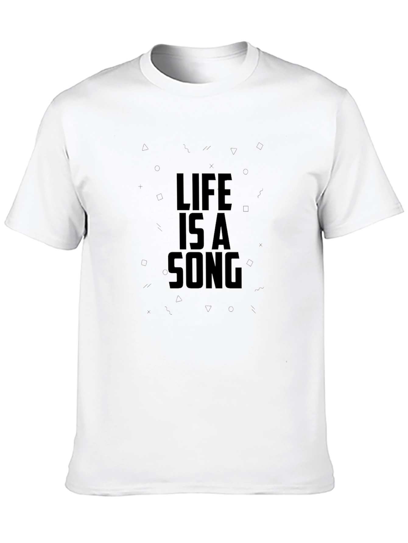 Life Is A Song Black Graphic Tee