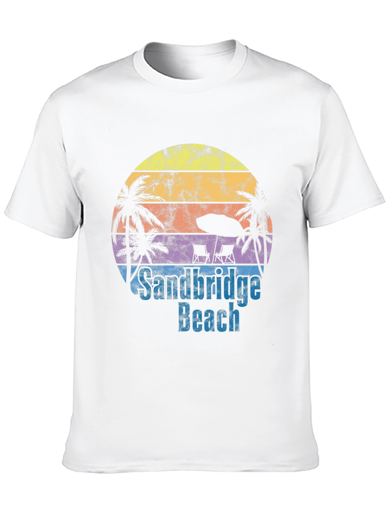 Sandbridge Beach T-Shirt - Retro Sunset Tee