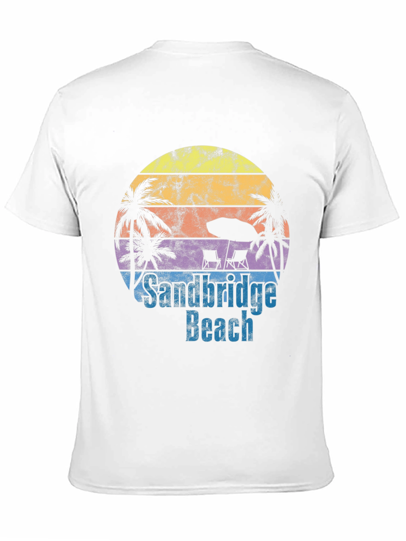 Sandbridge Beach T-Shirt - Retro Sunset Tee