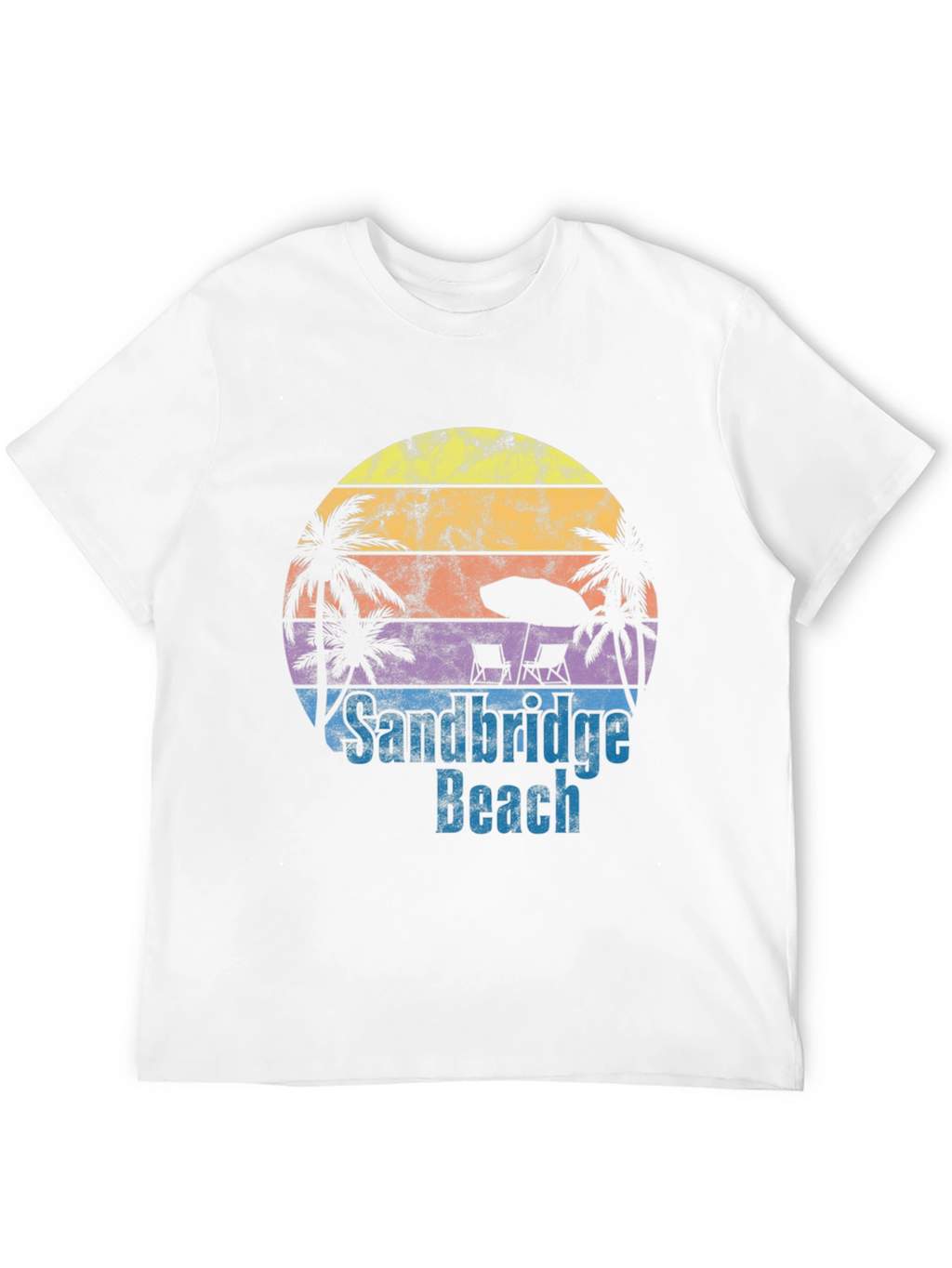 Sandbridge Beach T-Shirt - Retro Sunset Tee