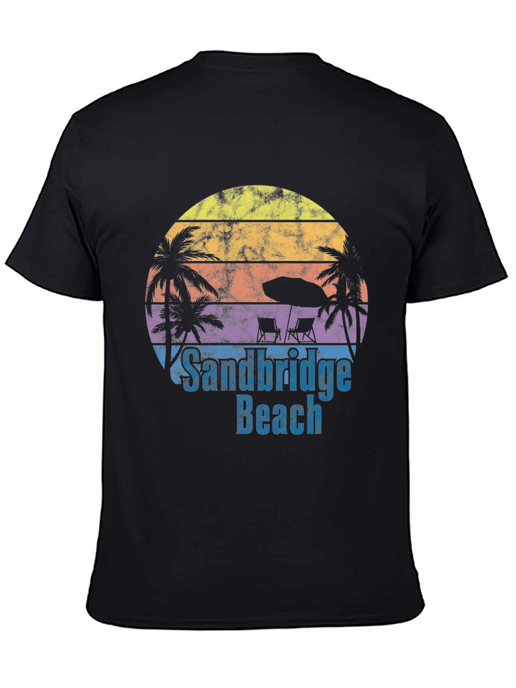 Sandbridge Beach T-Shirt - Retro Sunset Tee