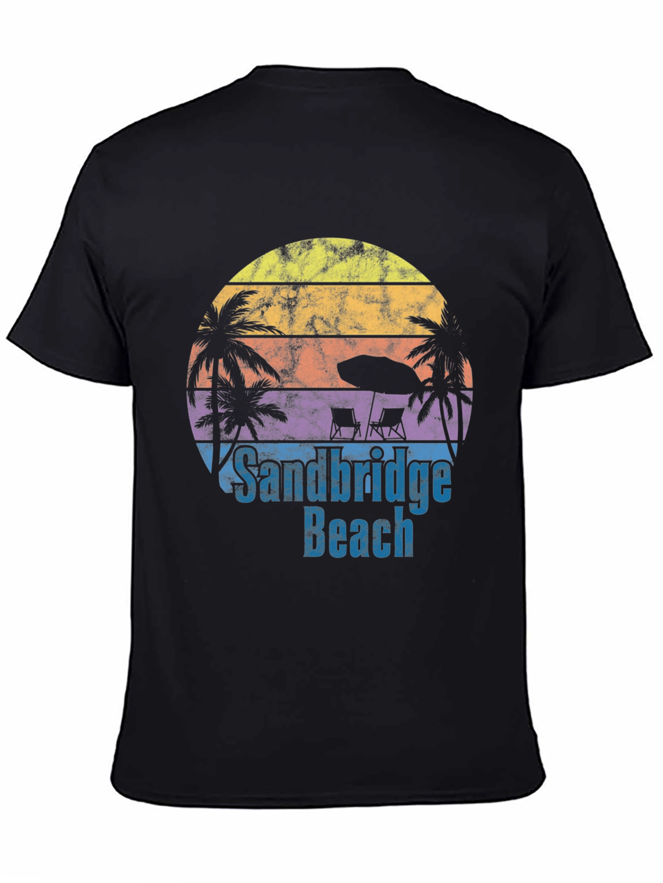 Sandbridge Beach T-Shirt - Retro Sunset Tee