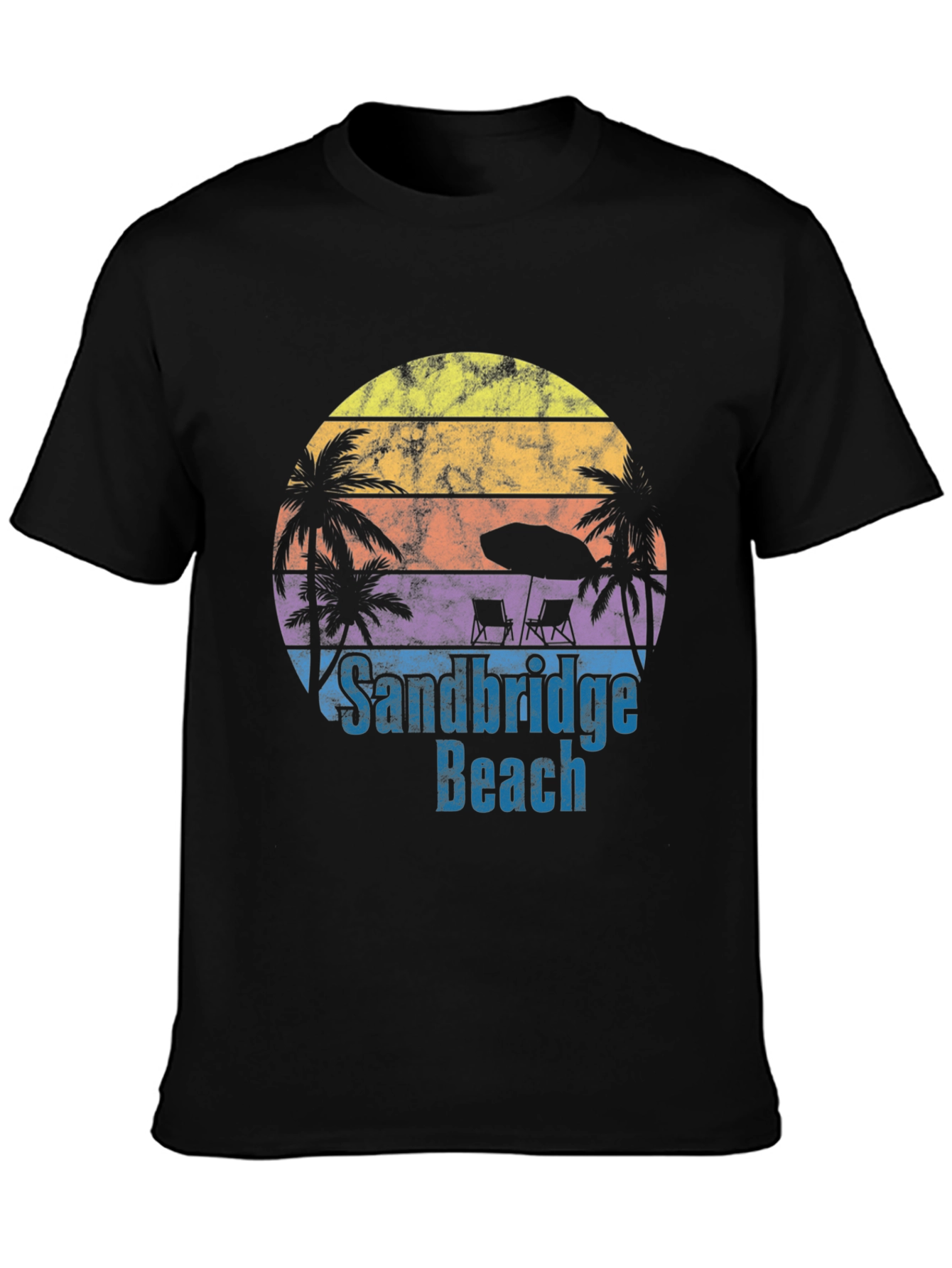 Sandbridge Beach T-Shirt - Retro Sunset Tee