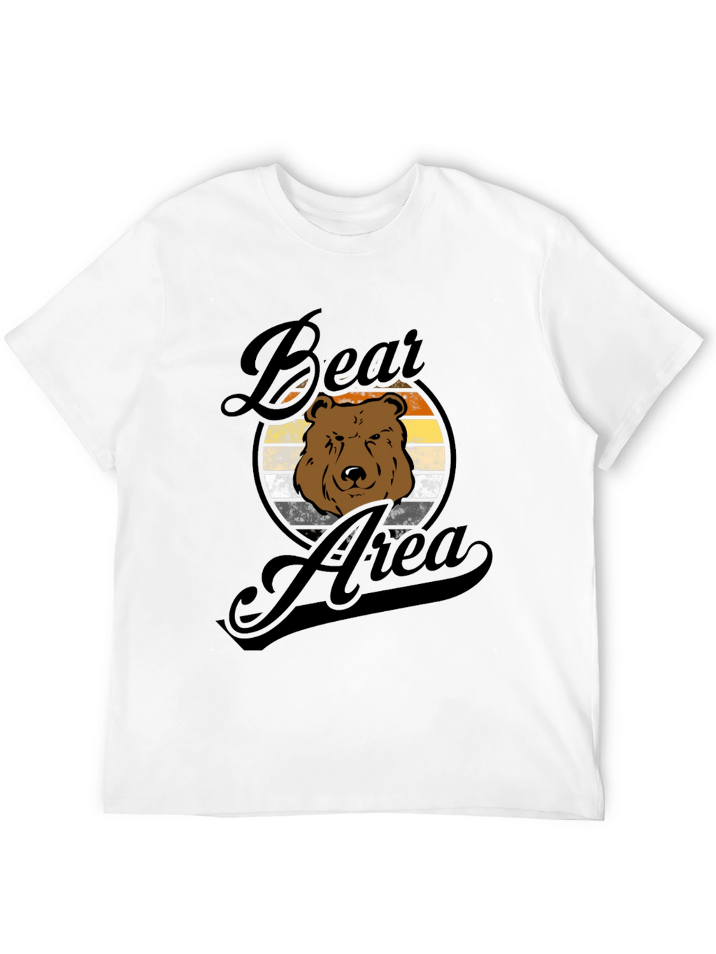 Bear Area Graphic Tee - Retro Style T-Shirt