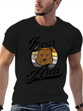 Bear Area Graphic Tee - Retro Style T-Shirt