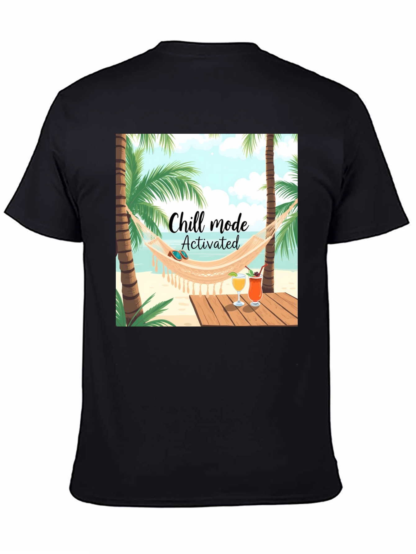 Chill Mode Activated T-Shirt: Tropical Vacation Vibes