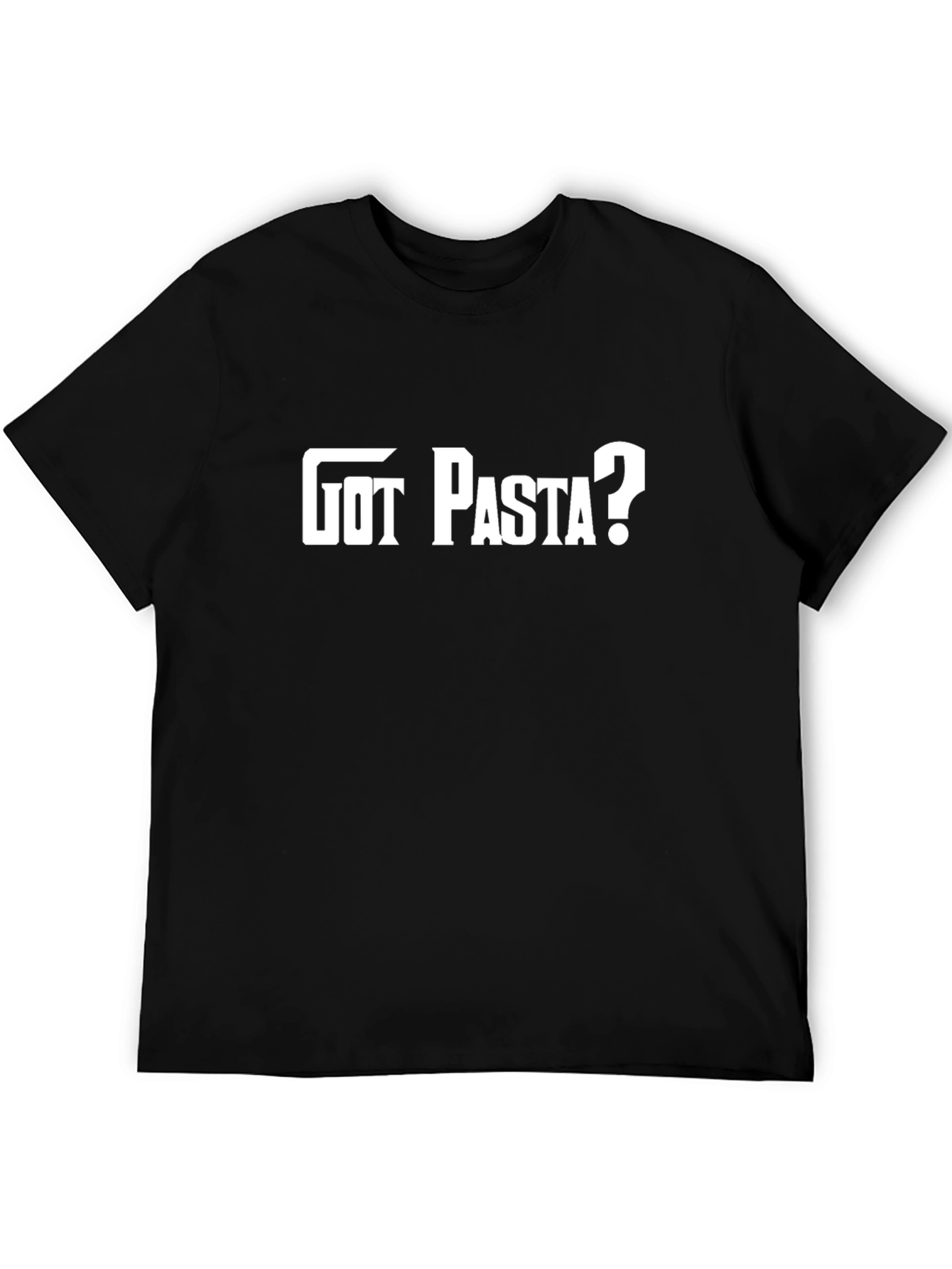 Got Pasta? Funny Graphic Tee - Black