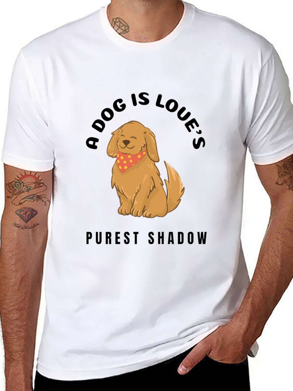 Dog Lovers T-Shirt: Purest Shadow Design