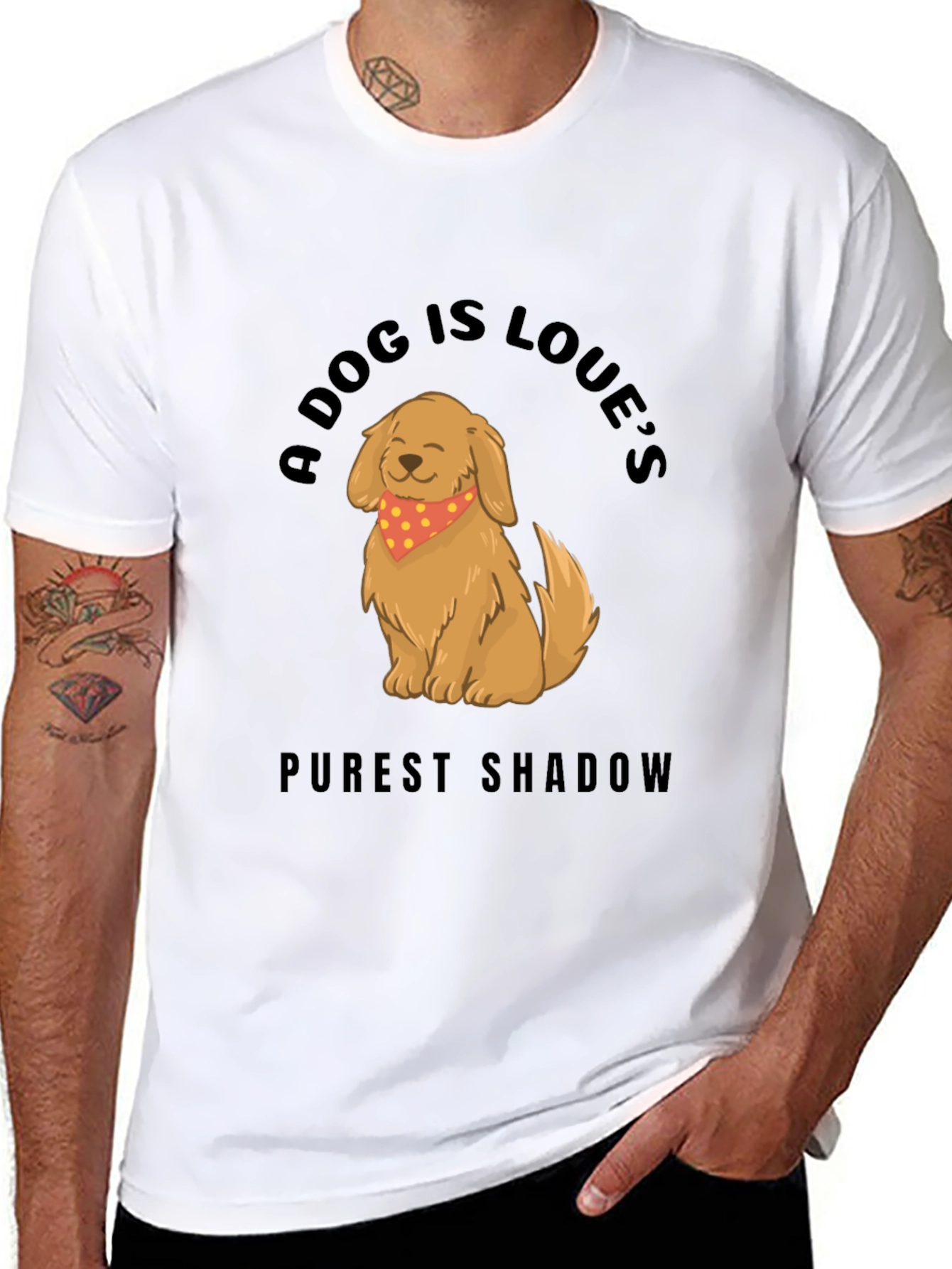 Dog Lovers T-Shirt: Purest Shadow Design