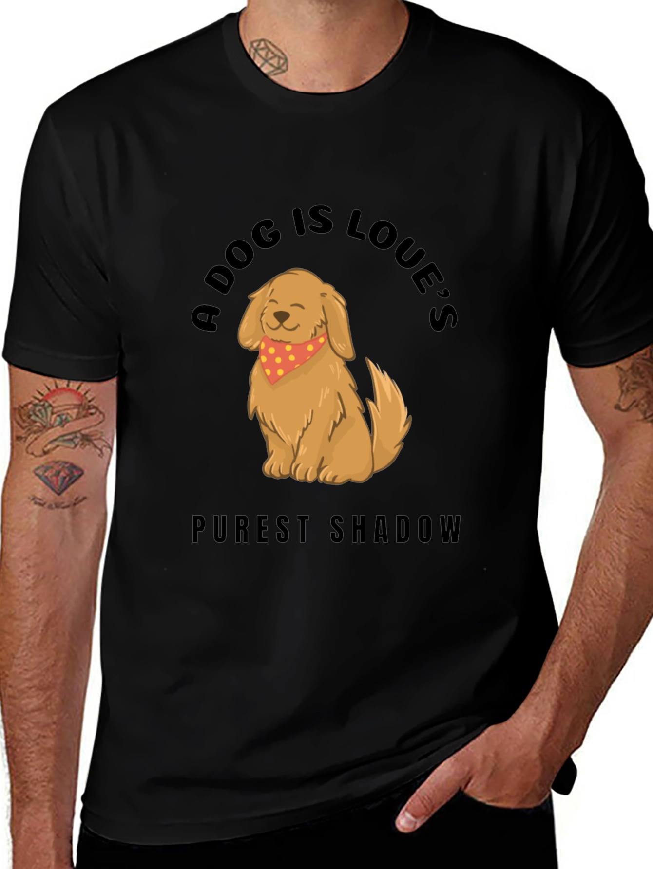 Dog Lovers T-Shirt: Purest Shadow Design