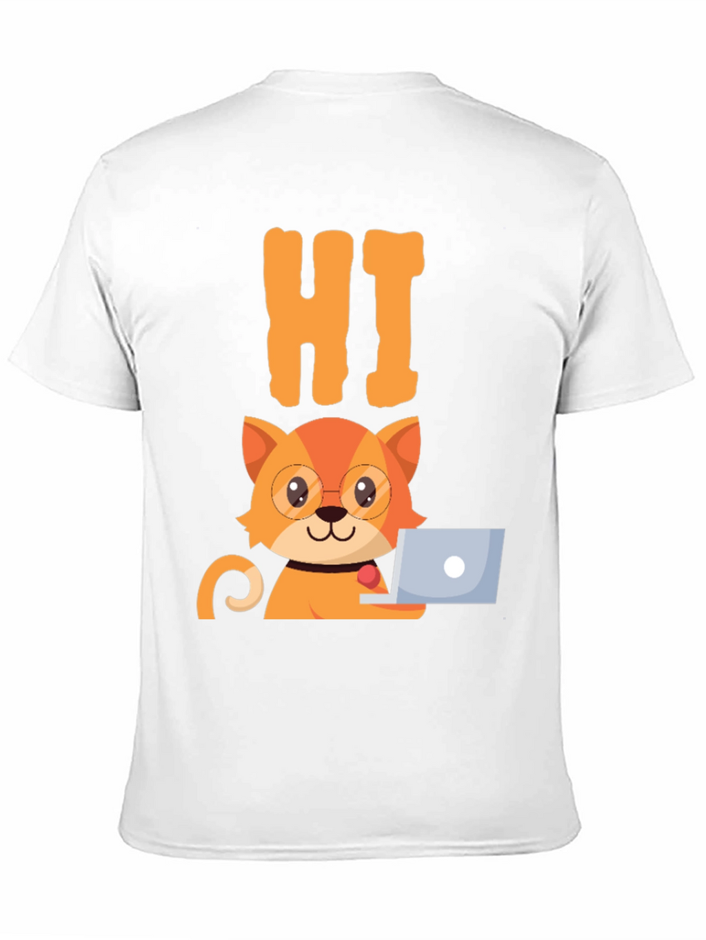 Funny Cat Programmer Graphic T-Shirt