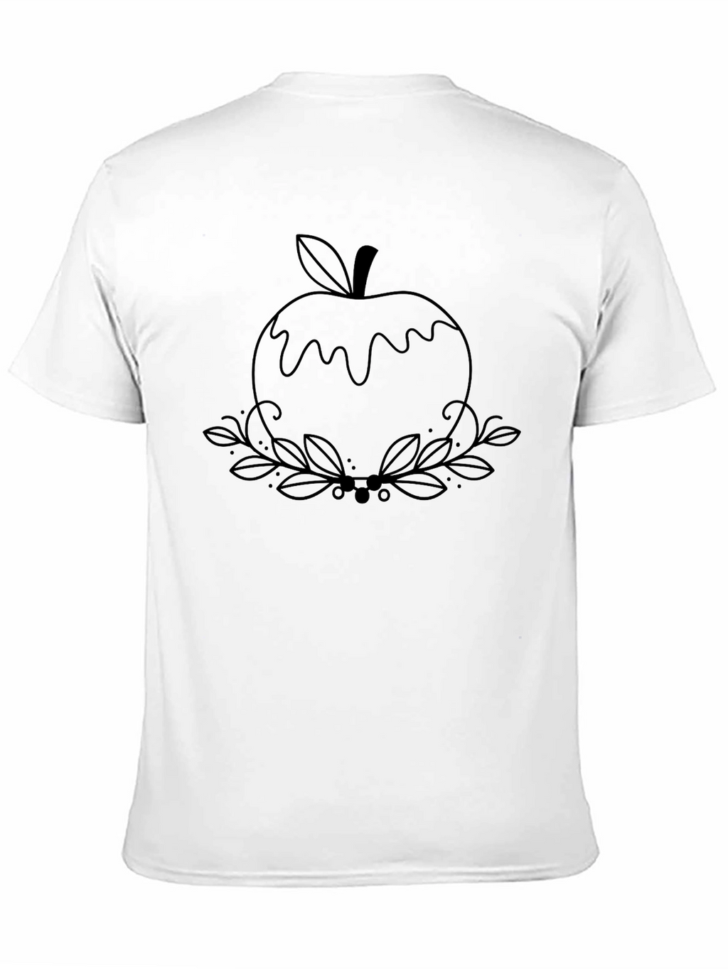 Apple Outline T-Shirt - Modern Graphic Tee