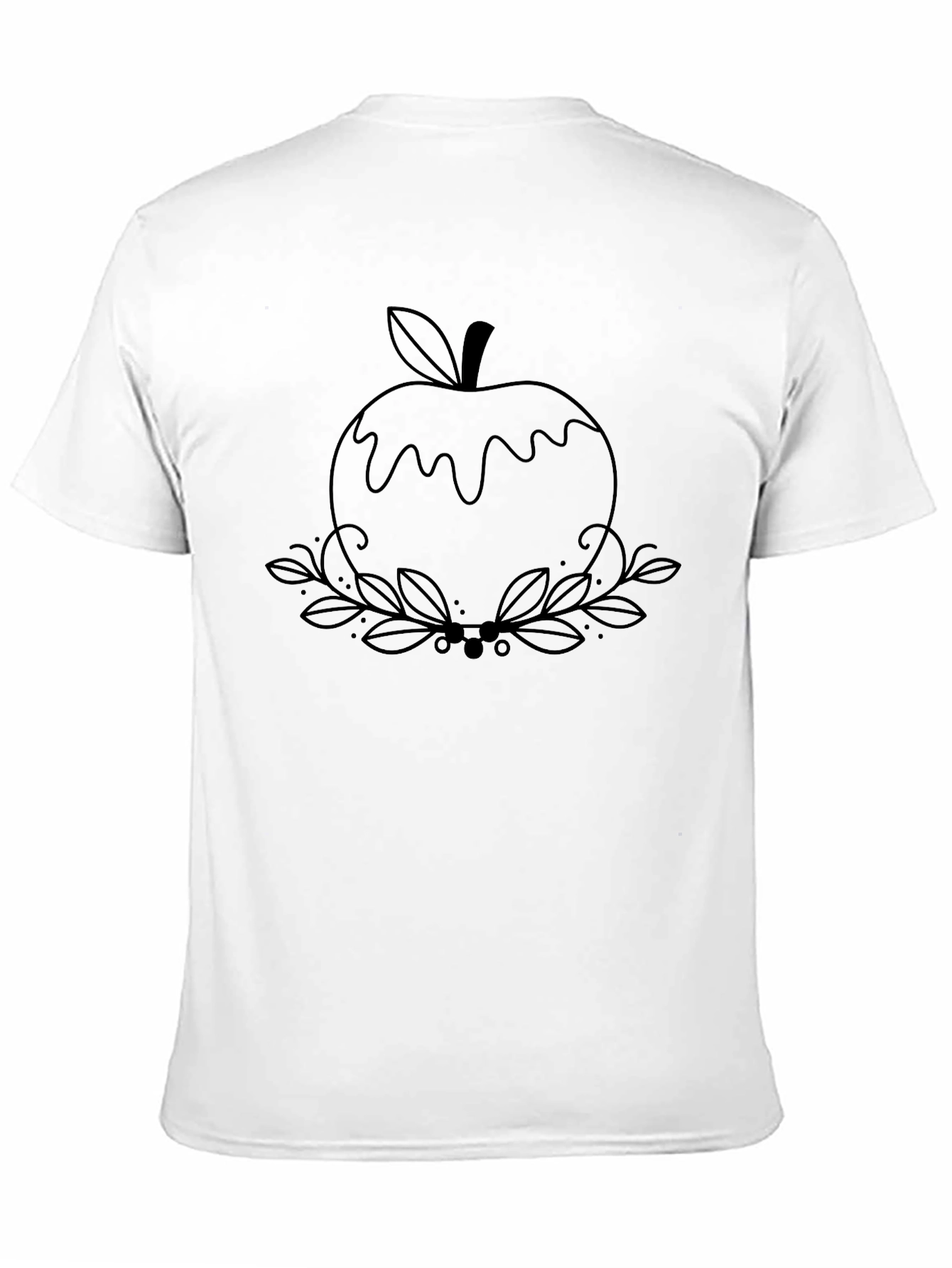 Apple Outline T-Shirt - Modern Graphic Tee