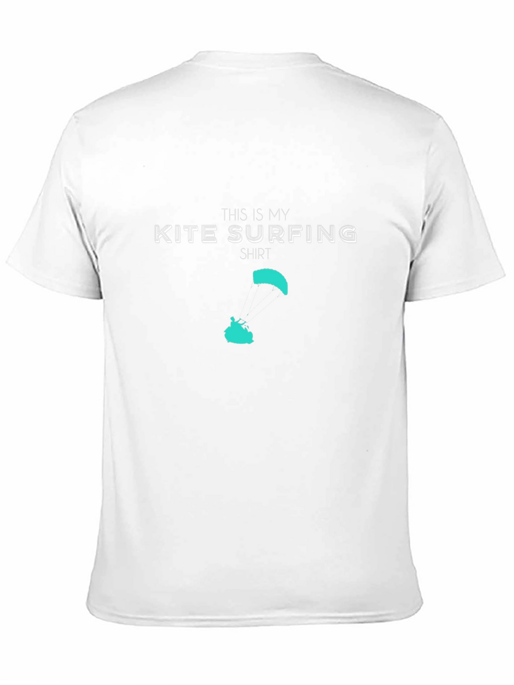 Kite Surfing Shirt - Black Crew Neck Tee
