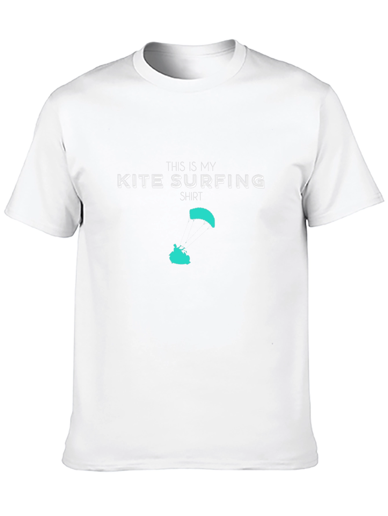 Kite Surfing Shirt - Black Crew Neck Tee