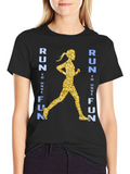 Run to Have Fun Graphic Tee