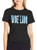 Violin Music T-Shirt - Sky Design