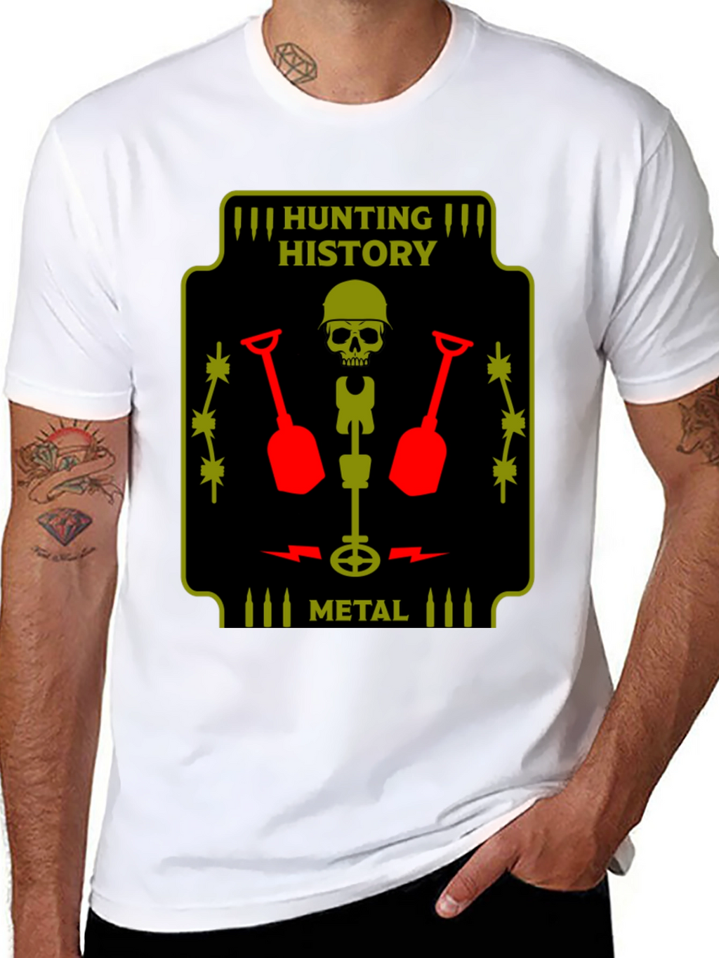 Hunting History Metal Detecting T-Shirt