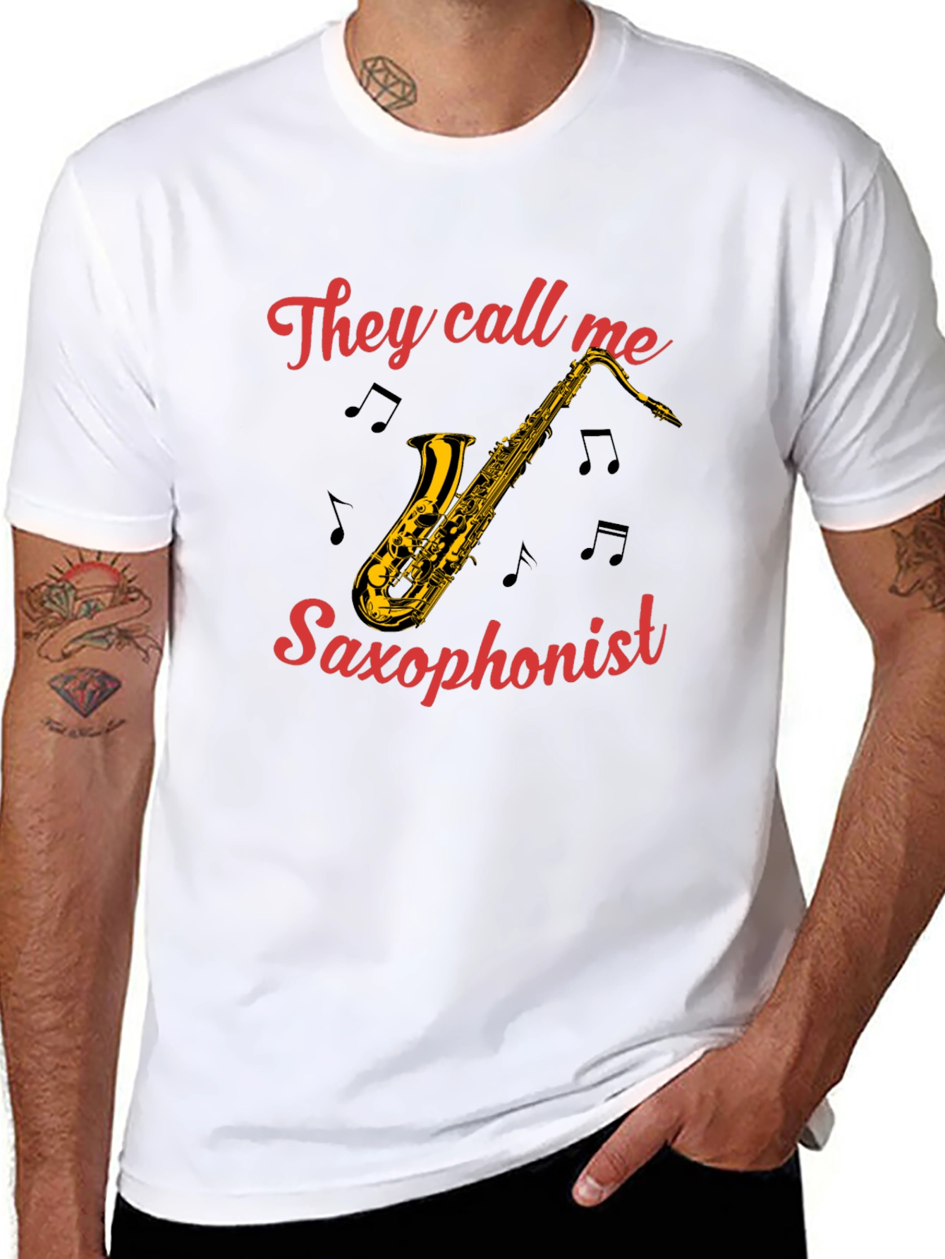 Saxophonist T-Shirt - They Call Me Graphic Tee