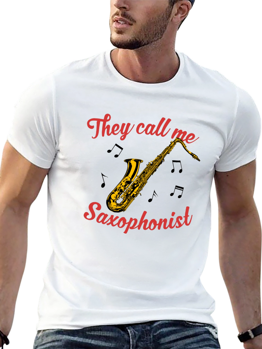 Saxophonist T-Shirt - They Call Me Graphic Tee