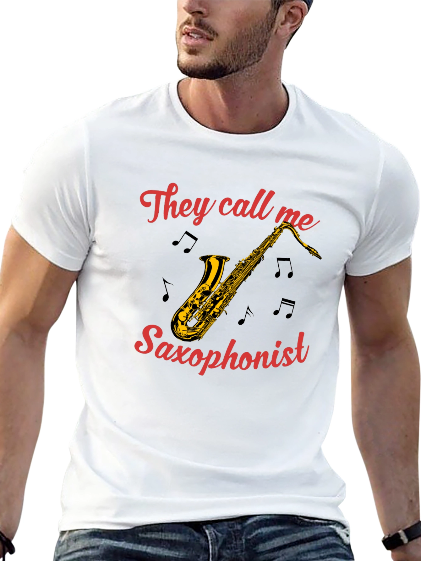 Saxophonist T-Shirt - They Call Me Graphic Tee