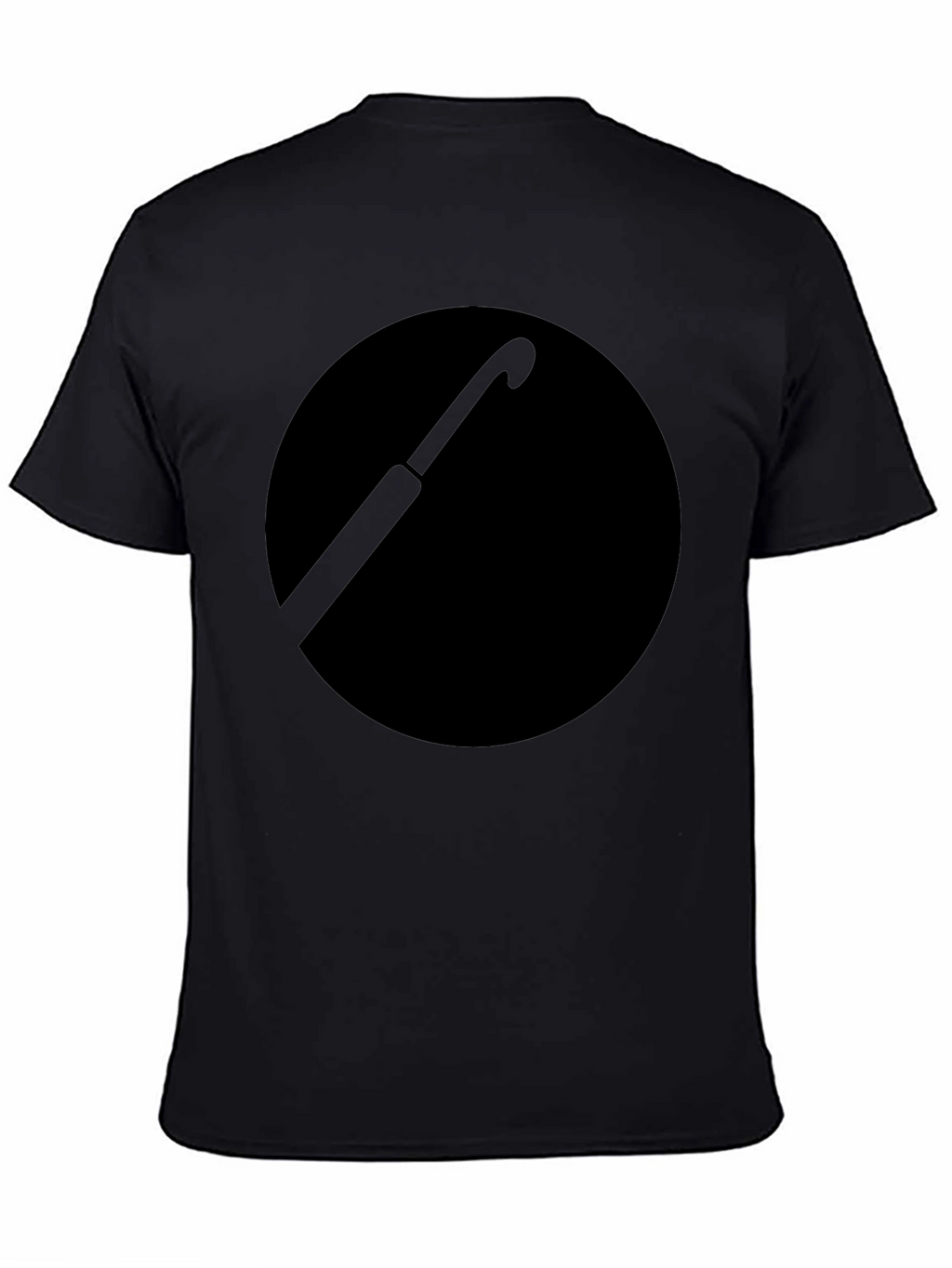 Black Umbrella Circle Graphic T-Shirt