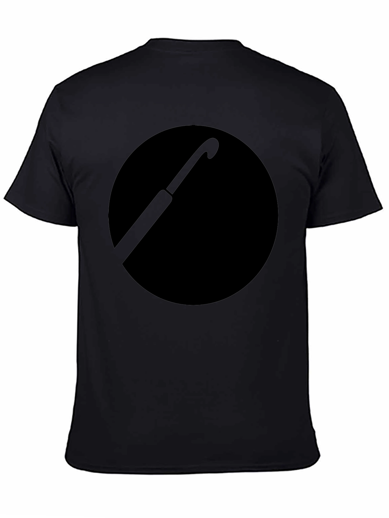 Black Umbrella Circle Graphic T-Shirt