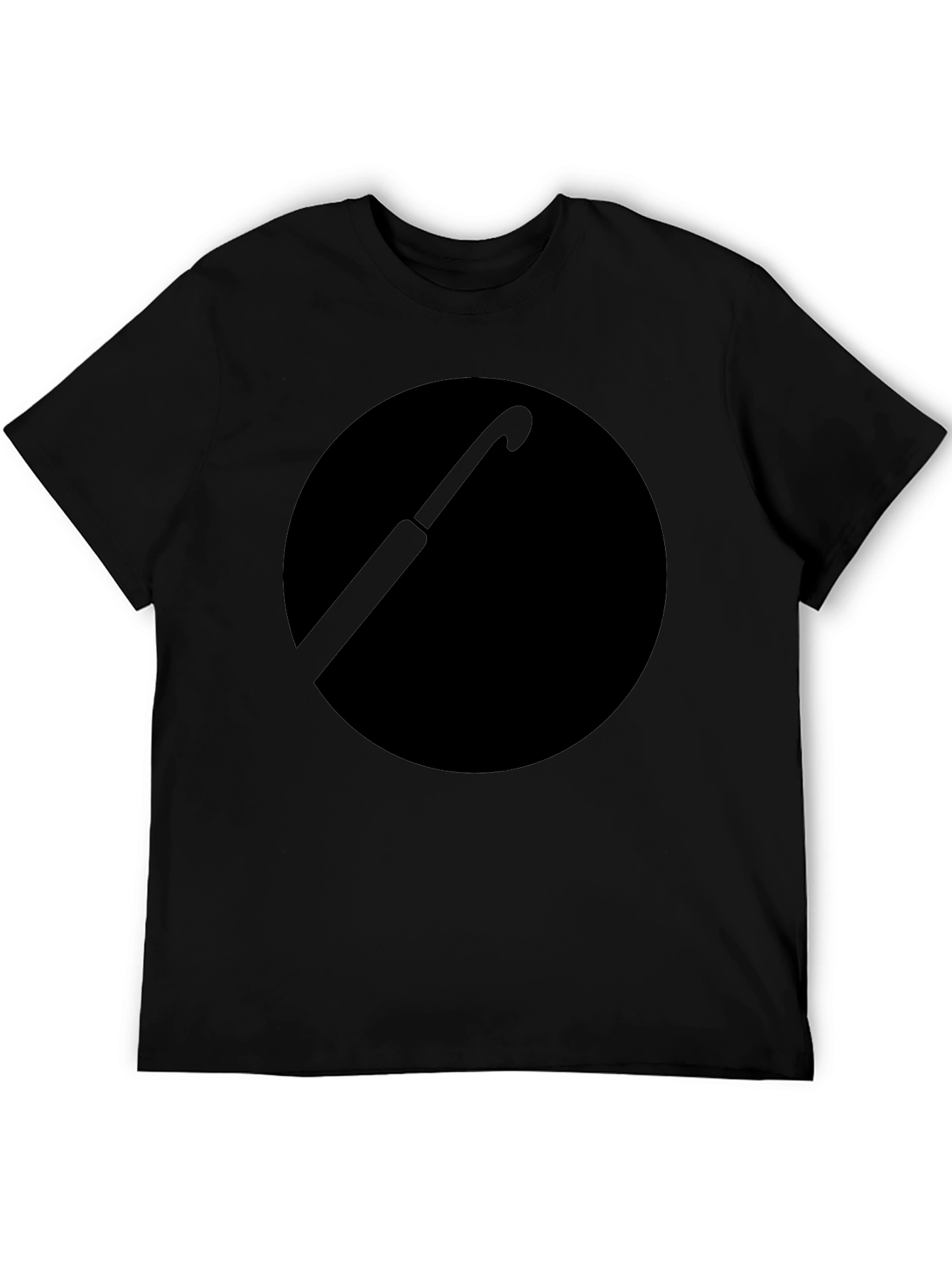 Black Umbrella Circle Graphic T-Shirt
