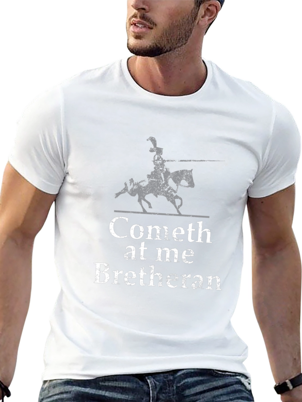 Cometh at Me Bretheran T-Shirt - Medieval Knight Tee