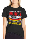 Wurst Behavior Funny German T-Shirt