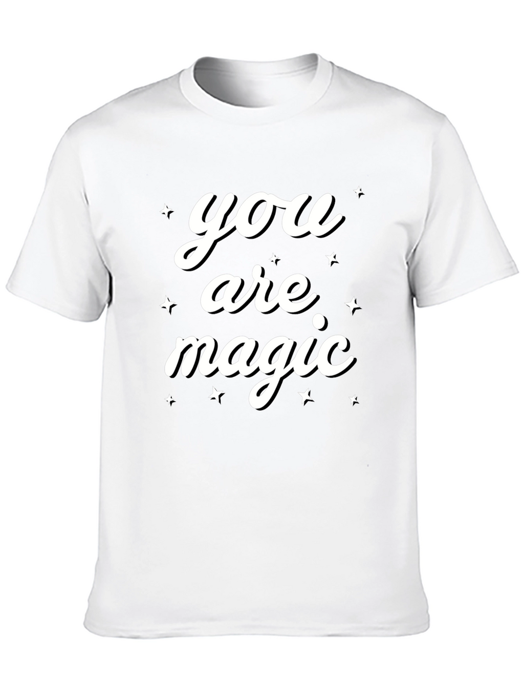 You Are Magic Graphic Tee - Black Casual Shirt