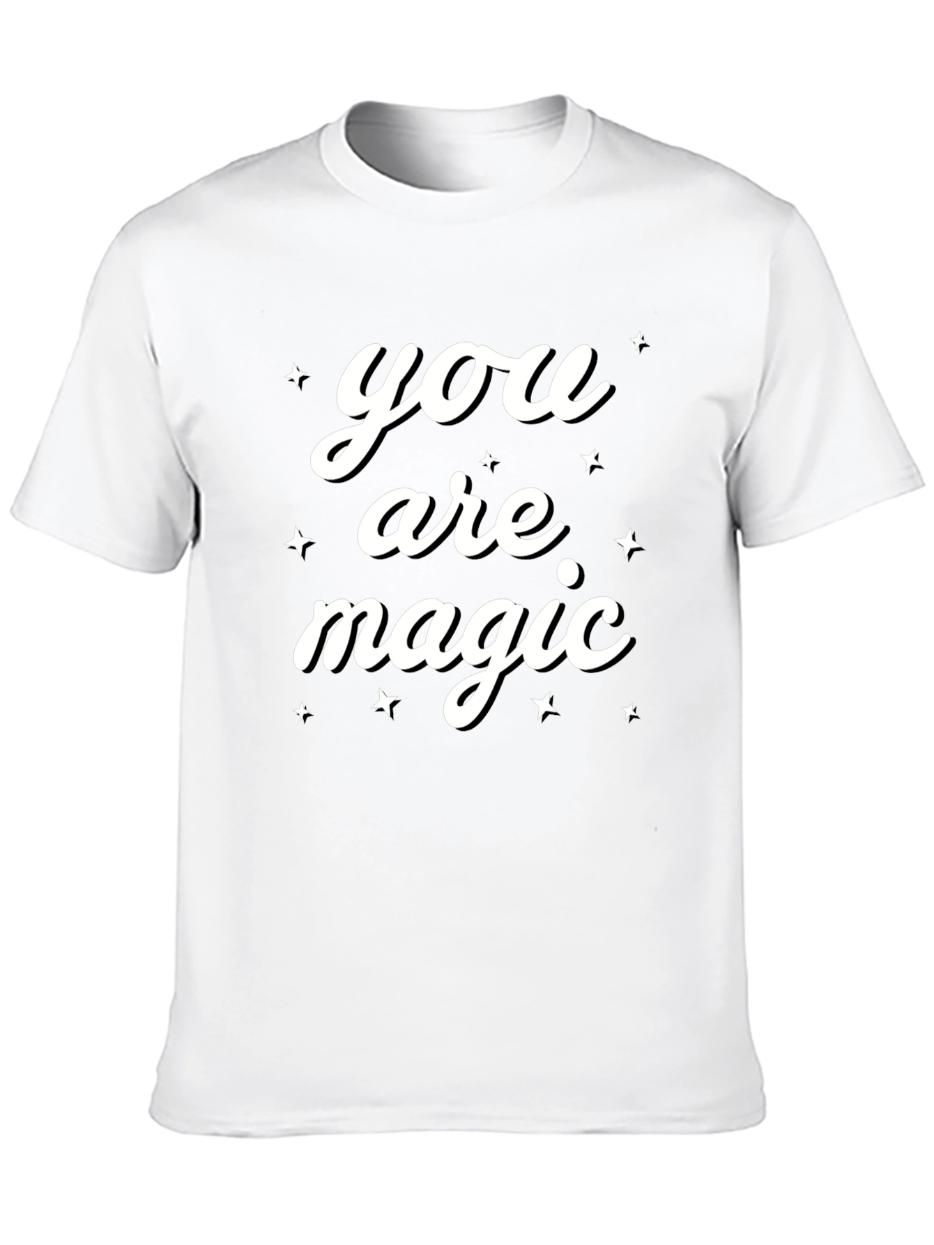 You Are Magic Graphic Tee - Black Casual Shirt